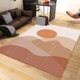 thumbnail image 1 of Boho Abstract Mid Century Area Rugs Modern Sun Mountain Washable Carpet Indoor Non Slip Rug Machine Breathable Durable Front Entrance Floor Decor 3x4 Non-slip Soft Living Room, 1 of 5