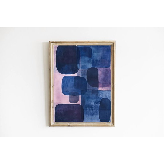 Boho Abstract Wall Art Print, Eclectic Timeless Modern Decor