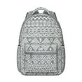 thumbnail image 1 of Boho Aesthetic Laptop Backpack - Trendy Tribal Print, 17 Inch Sleeve, Durable Oxford Fabric, Ideal for College Students & Professionals, 1 of 6