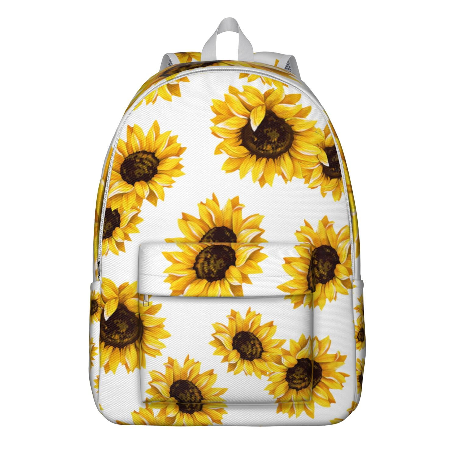 Boho Aesthetic Sunflower Backpack - Vintage Waterproof School Bag ...