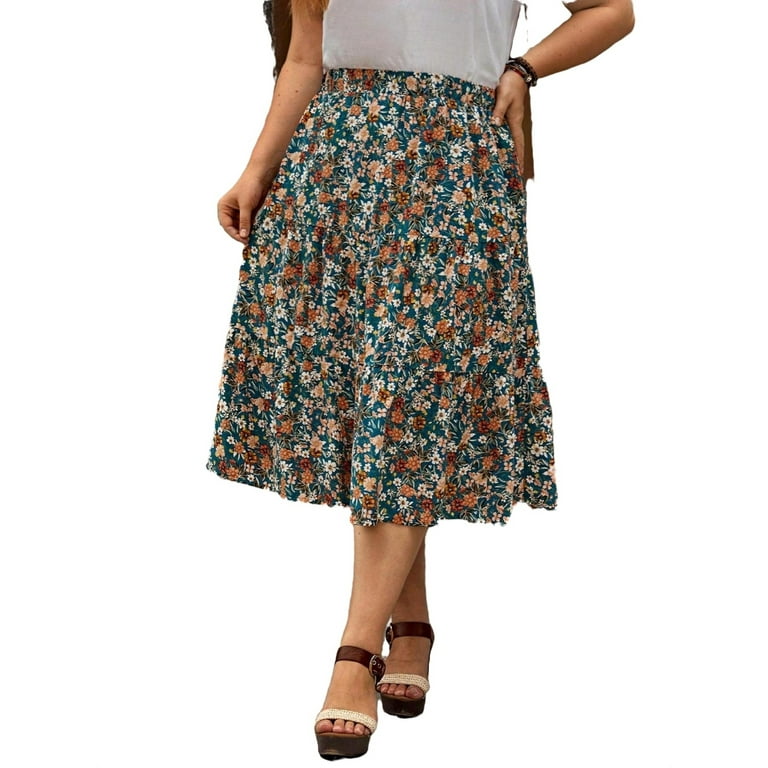 Women's plus size skirts 5xl on sale