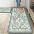thumbnail image 1 of Boho Anti Fatigue Kitchen Mats Sets 2 Piece Non Skid Kitchen Mats for Floor Cushioned Kitchen Rugs and Mats Waterproof Ergonomic Comfort Standing Mat Runner for Kitchen,Home,Office,Laundry, 1 of 6
