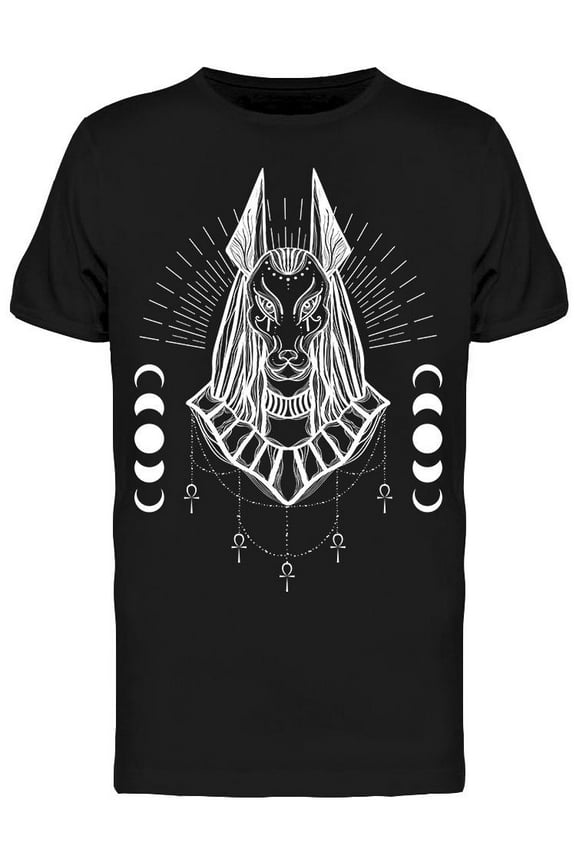 Boho Anubis Head T-Shirt Men -Image by Shutterstock, Male XX-Large
