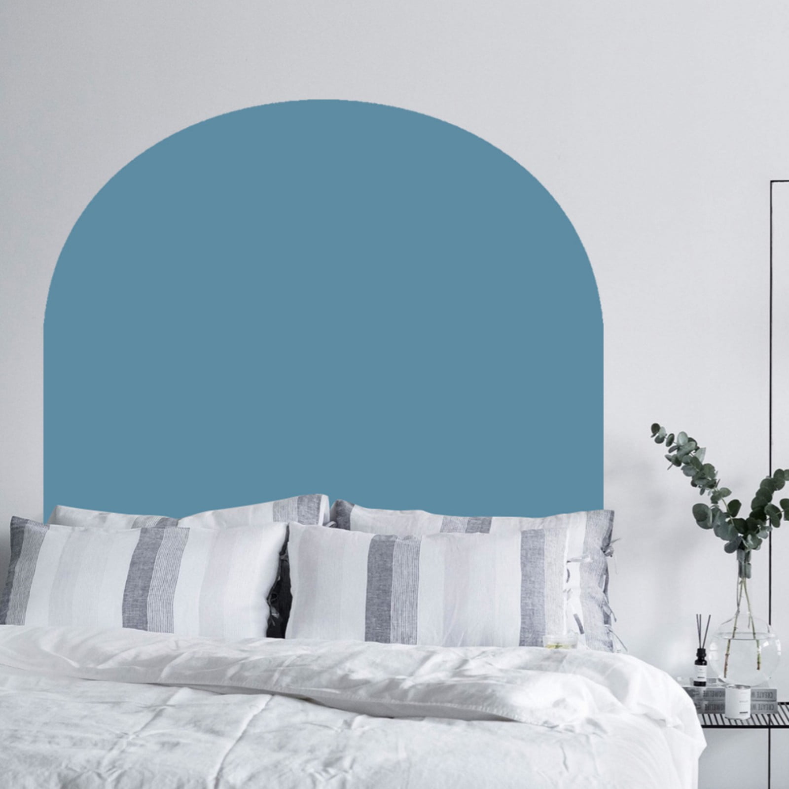 Boho Arch Wall Decals Decor, Premium Modern Tall Arch Wall Stickers Removable, Peel and Stick Boho Headboard Rent Friendly Wall DIY Art Murals for Bedroom Living Room