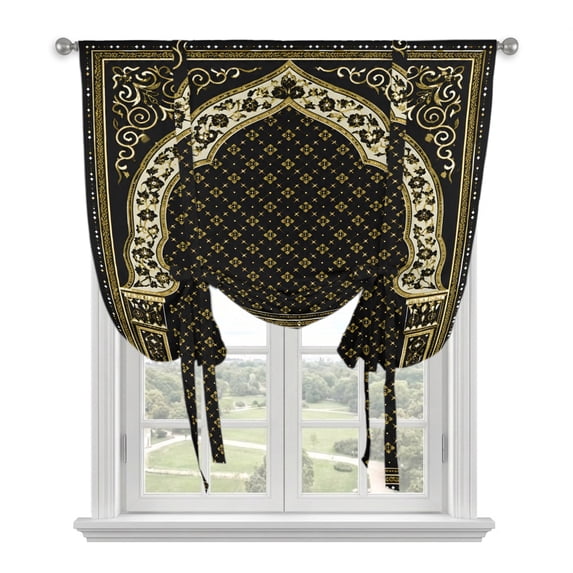 Boho Archway Balloon Curtains for Windows, Bedroom Curtains 54 Inch ...