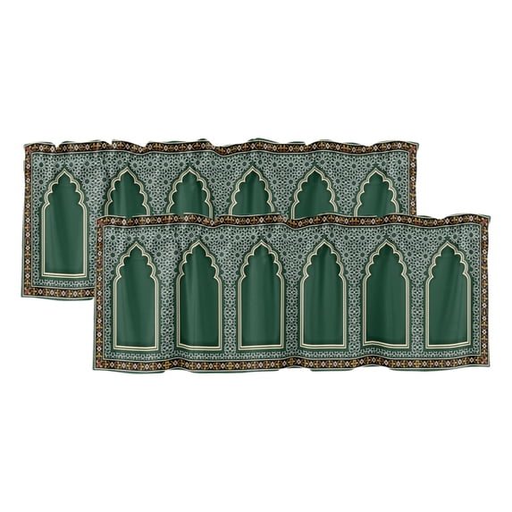 Boho Archway Curtain Valances for Windows, Kitchen Valance Window ...