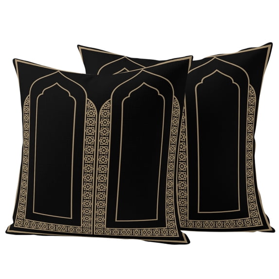 Boho Archway Outdoor Waterproof Pillow Covers, Vintage Traditional ...
