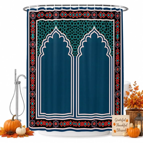 Boho Archway Shower Curtain, Waterproof Shower Curtains for Bathroom ...