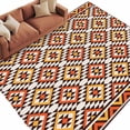 thumbnail image 1 of Boho Area Rug 5x7 Washable Rug Non Slip Abstract Geometric Ethnic Bohemia Textured Large Area Rug Soft Stainresistant Indoor Floor Carpet for Living Room Bedroom Home Office Dining Room Nursery, 1 of 8