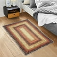 thumbnail image 1 of Boho Area Rug Small Throw Rugs Braided Print Door Mat Modern Geometric Rug Indoor Washable Rug Distressed Aesthetic Carpet for Living Room Bedroom, 1 of 9