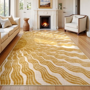Boho Area Rugs, Sun Print Soft Washable Rugs Rug For Living Room Nursery, Ultra-Thin Non-Slip Kids Rug Large Carpet For Playroom Bedroom Classroom 1x2ft