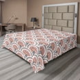 thumbnail image 1 of Ambesonne Boho Art Flat Bedding Sheet Soft Top Sheet, Minimalist Style Blossom, King, Blush Rust and Army Green, 1 of 1