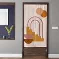 thumbnail image 1 of Boho Art Noren Door Curtain Sunset abstract round lines plant Pattern Doorway Curtain for Kitchen Partition Bedroom Door Privacy Decor, 1 of 5