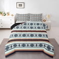 thumbnail image 1 of Boho Aztec Comforter Set Bohemian Stripes Bedding Set Twin Size,Tribal Mexican Style Bedding Comforter Sets Adults American Southwestern Quilt Duvet 2 Pcs, 1 of 7