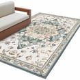 thumbnail image 1 of Boho Aztec Large Area Rugs for Bedroom Living Room, Soft Non Slip Carpet Bedside Rug, Tribal Southwest Ethnic Abstract Pattern Rectangular Floor Cover Kitchen Accent Rug 4'x6' for Dining Room/Office, 1 of 9