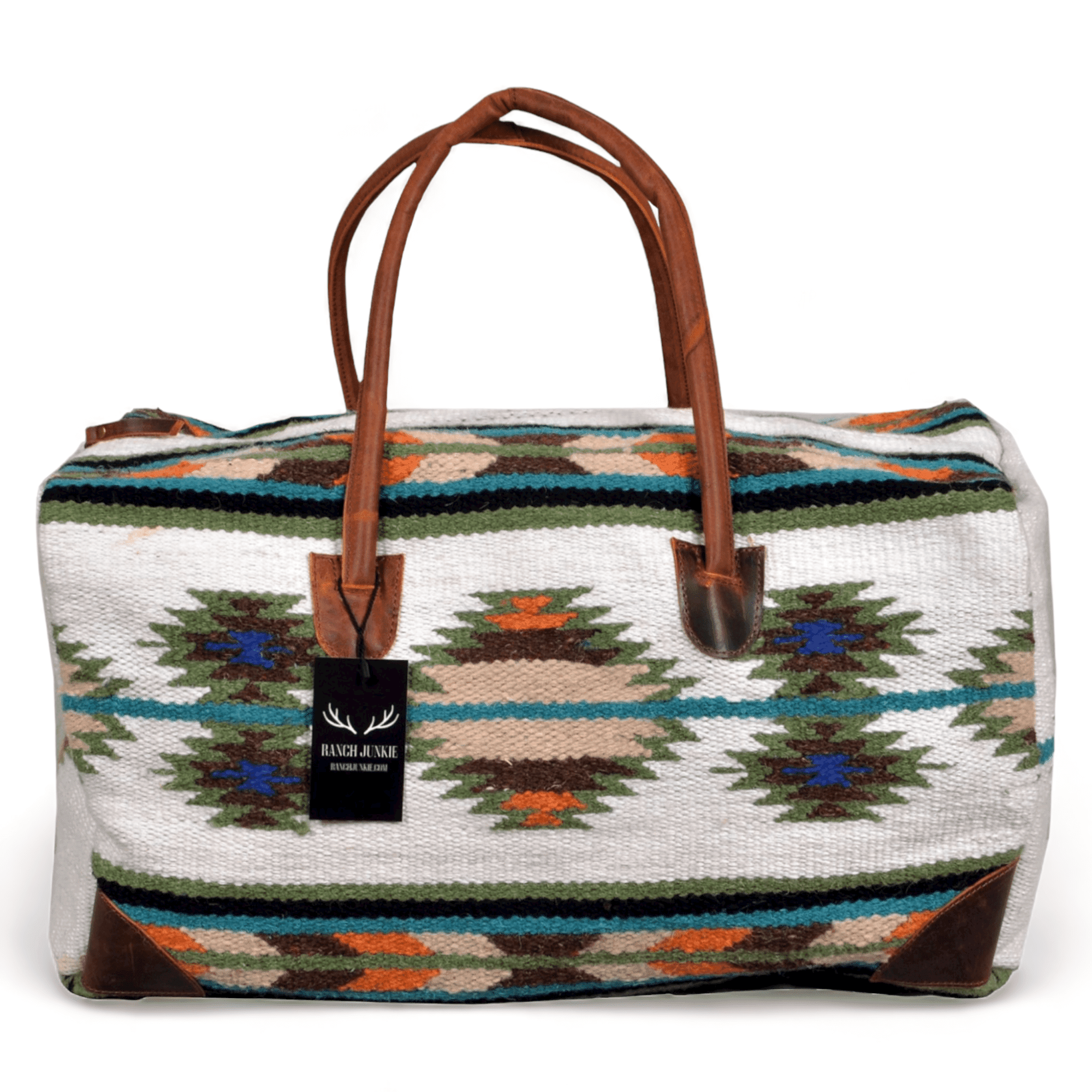 Boho Aztec Large Weekender Southwestern Duffel Bag Aspen Saddle Blanket