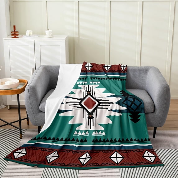 Boho Aztec Throw Blanket For Couch Bed Sofa - Walmart.com