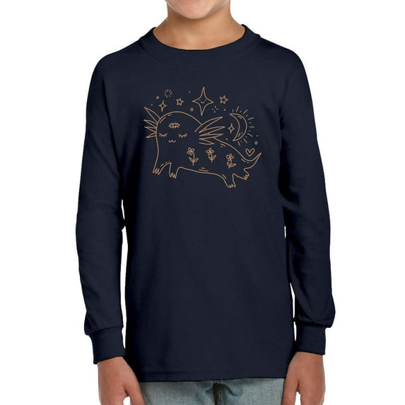 Boho Baby Mystic Axolotl Long Sleeve Toddler -Image by Shutterstock, 4 Toddler
