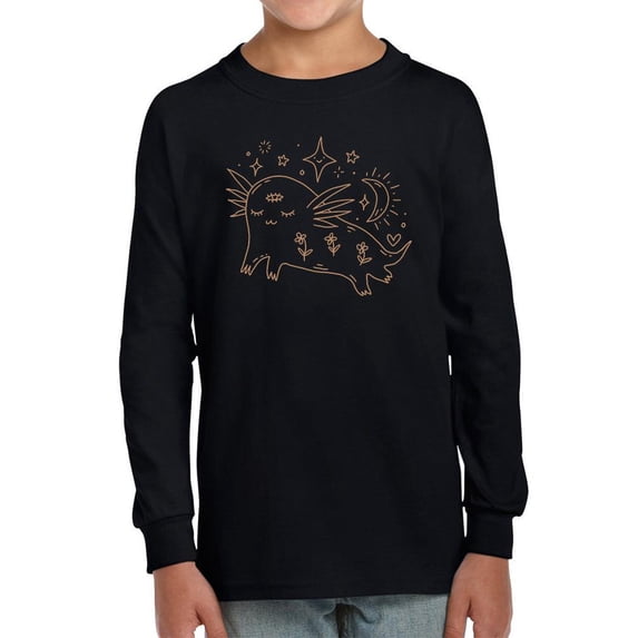 Boho Baby Mystic Axolotl Long Sleeve Toddler -Image by Shutterstock, 5 Toddler
