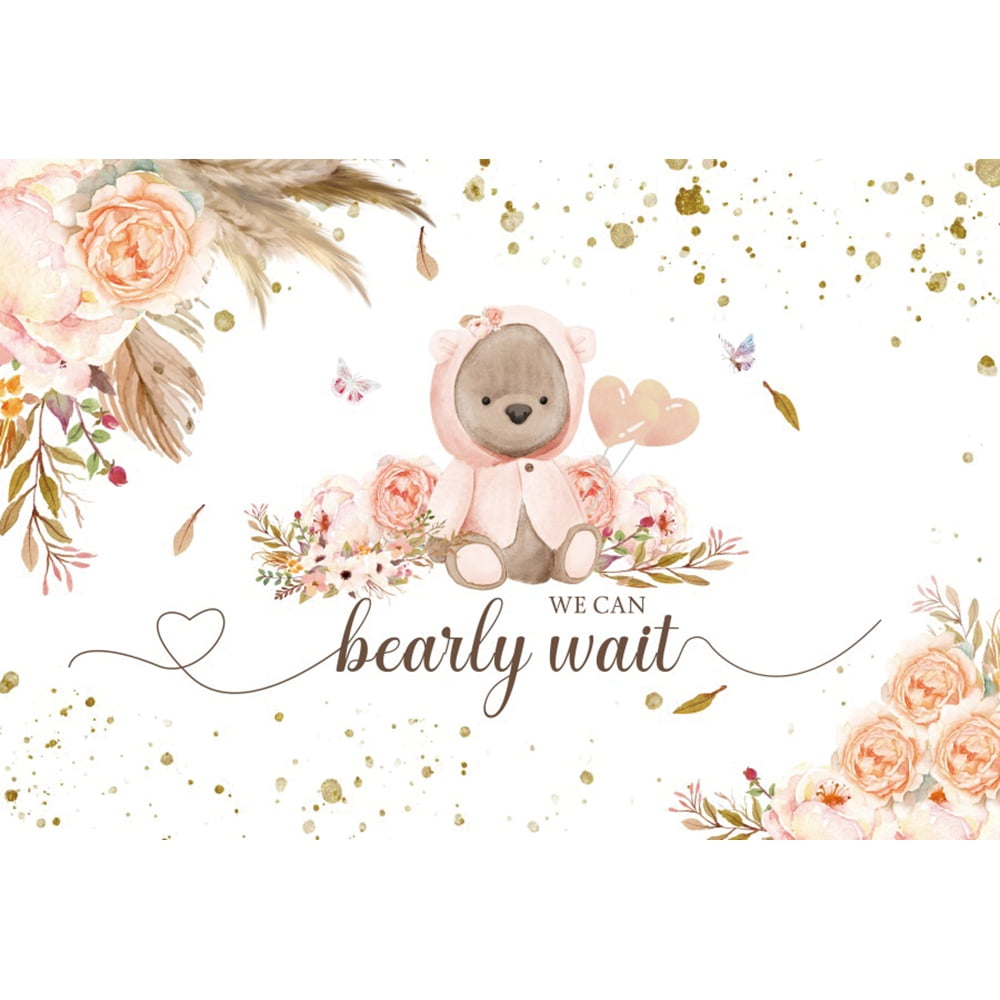 Oh Boy Boho Backdrop - 7x5ft Pampas Grass Photography Background For Baby Showers & Parties