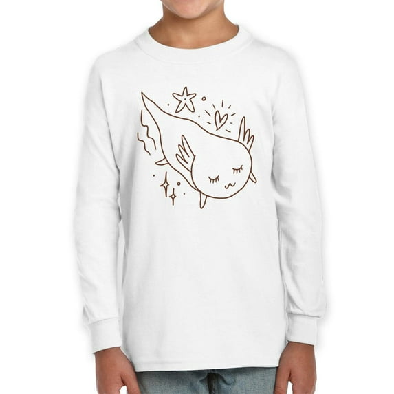 Boho Baby Sleepy Axolotl Long Sleeve Toddler -Image by Shutterstock, 3 Toddler