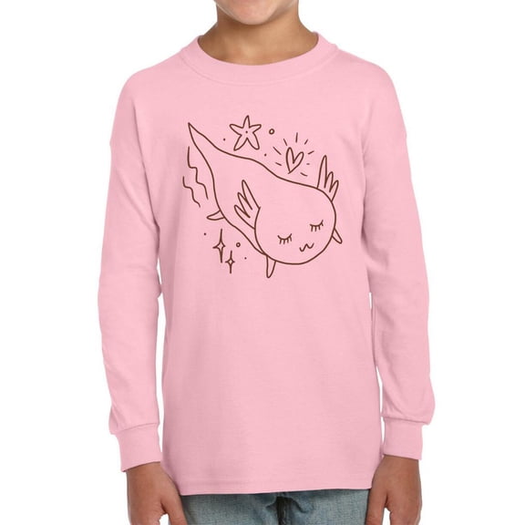 Boho Baby Sleepy Axolotl Long Sleeve Toddler -Image by Shutterstock,  5 Toddler