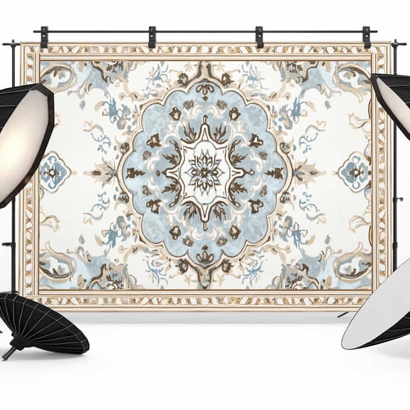 Boho Backdrop for Photoshoot,Photography Photo Studio Background Wall Backdrop,Ethnic Aztec Southwest Neutral Aesthetic Motifs Back Drop Banner Panel for Portraits Wedding Party Live Streaming 7x5Ft