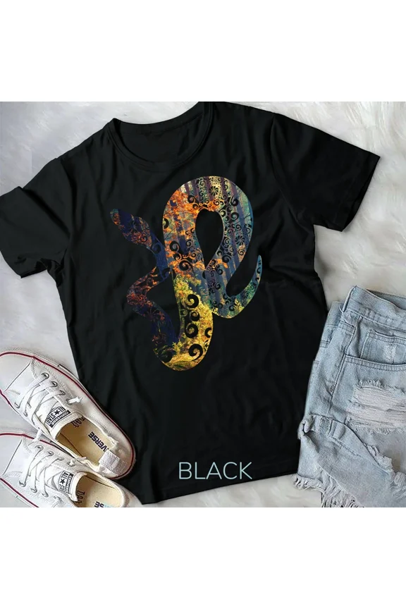 Boho Ball Python, Autumn and Forest Themed Snake and Reptile Graphic Unisex T-Shirt