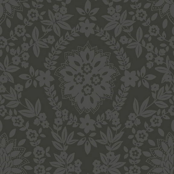 Boho Baroque Damask Peel & Stick Wallpaper