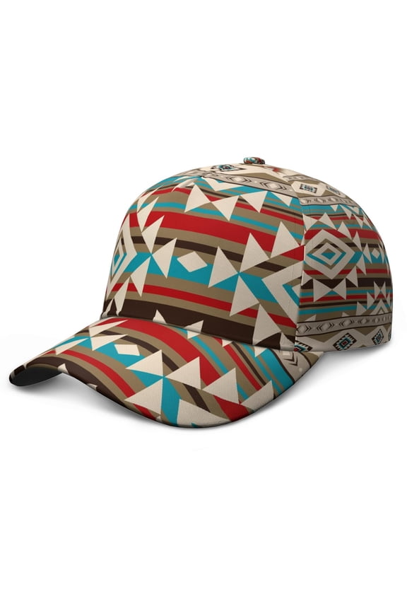 Boho Baseball Cap for Women Men – Vintage Dad Hat with Ethnic Tribal Print, Adjustable Unstructured Cap, Bohemian Style, Lightweight, UV Protection for Summer Outdoor Sports