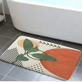 thumbnail image 1 of Boho Bathroom Rug, Non Slip Bathtub Mat Cute Modern Mid Century Abstract Contemporary Art Terracotta Print Bathroom Accessories Shower Mat Kitchen Rug, 17X48in, 1 of 3