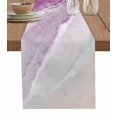 thumbnail image 1 of Boho Beach Waves Table Runners 108 Inches Long, Cotton Linen Fabric Table Runner Dresser Scarf, Gradient Coastal Rose Red Water Ombre Tablerunner for Party/Kitchen/Dinner/Wedding Decor 13''x108'', 1 of 7