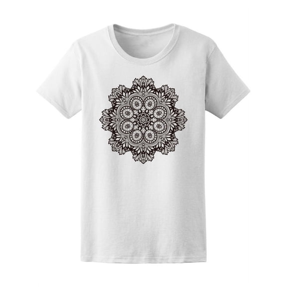 Boho Beautiful Tribal Floral Mandala T-Shirt Women -Image by Shutterstock, Female XX-Large