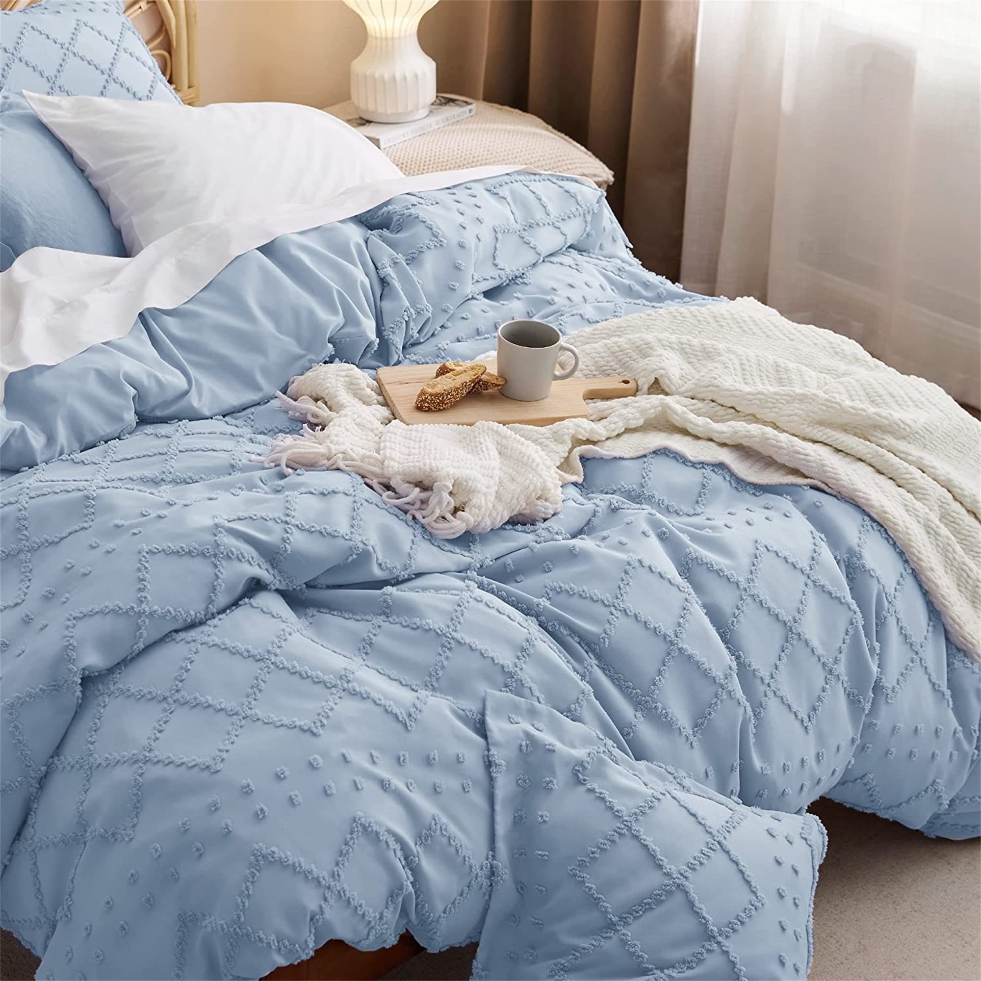 Boho Bedding Set for All Seasons 09 Stone Blu Queen 3 Piece