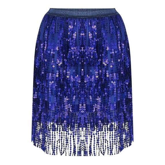 Boho Belly Dance Skirt Belly Hip Scarf Sparkly Fringe Skirt Sequin Tassel Wrap Party Club Mini Skirt Holiday Outfits