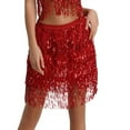 thumbnail image 1 of Boho Belly Dance Skirt Belly Hip Scarf Sparkly Fringe Skirt Sequin Tassel Wrap Party Club Mini Skirt, 1 of 5