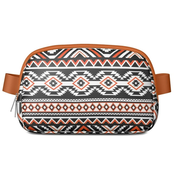 Boho Belt Bag – Vintage Ethnic Pattern, Waterproof & Adjustable for Women, Men & Young People