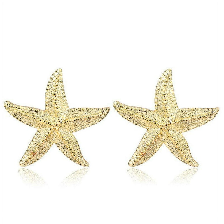 Big starfish best sale earrings