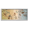 thumbnail image 1 of Boho Birds Perched Branches Botanical & Floral Graphic Art Gray Framed Art Print Wall Art, 1 of 8