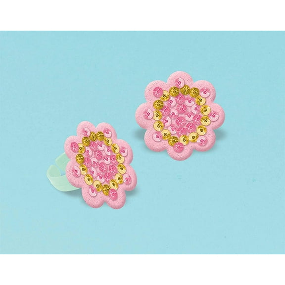 Boho Birthday Girl Party Favor Sequin Rings