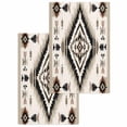 thumbnail image 1 of Boho Black Brown Hand Towels Set,Waffle Weave Kitchen Towels 2 Pieces,Geometric Southwestern Ethnic Vintage Microfiber Hair Face Bath Tea Towel Absorbent Quick Drying Cleaning Dish Cloths,15.7"x23.6", 1 of 7