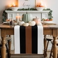 thumbnail image 1 of Boho Black Cotton Linen Table Runner, Washable Table Runners for Kitchen, Dining Room, Holiday, Home Party Table Decor, 13x120 Inches, 1 of 9