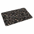 thumbnail image 1 of Boho Black Floral Doormat Outdoor Entrance 20"x31.5", Farmhouse Botanical Vintage Paisley Flower Absorb Moisture Dirt Door Mats, Non-Slip Rubber Backing Floor Mats Indoor, Low-Profile Front Door Rugs, 1 of 9