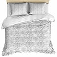 thumbnail image 1 of Boho Black Pattern Bedding 3 Piece Duvet Cover Set Full Size, Modern Geometric Southwestern Vintage Soft Microfiber Comforter Cover with Zipper Closure & Pillowcases, FadeResistant Quilt Cover, 1 of 9
