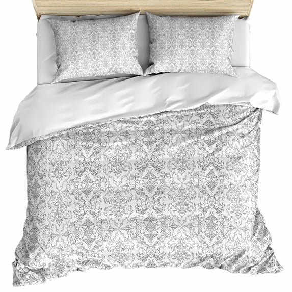 Boho Black Pattern Bedding 3 Piece Duvet Cover Set Full Size, Modern Geometric Southwestern Vintage Soft Microfiber Comforter Cover with Zipper Closure & Pillowcases, FadeResistant Quilt Cover