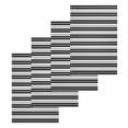thumbnail image 1 of Boho Black Stripe Kitchen Dish Towels for Drying Dishes Set of 4, Abstract Geometric White Minimalist Waffle Weave Microfiber Hand Tea Bathroom Towels Quick Dry & Absorbent Towel 15.7x23.6, 1 of 7