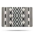 thumbnail image 1 of Boho Black and White Diamond Central Ethnic Pattern Bathroom Rugs Mat,Non Slip Microfiber Bathroom Rug,Rubber Backing,Soft Bathroom Mats for Bathroom Floor,Tub and Shower,20x32in(50x80cm), 1 of 5