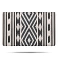 thumbnail image 1 of Boho Black and White Diamond Central Ethnic Pattern Bathroom Rugs Mat,Non Slip Microfiber Bathroom Rug,Rubber Backing,Soft Bathroom Mats for Bathroom Floor,Tub and Shower,17x27in(43x68cm), 1 of 5