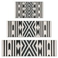 thumbnail image 1 of Boho Black and White Diamond Central Ethnic Pattern Kitchen Rugs Sets Of 3,Kitchen Runner Rugs Non Skid Washable,Decorative Kitchen Floor Mats for Kitchen,Sink,Laundry,17"x30"+ 17"x47" + 17"x59", 1 of 6