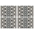 thumbnail image 1 of Boho Black and White Diamond Central Ethnic Pattern Summer Placemats Table Placemats Set Of 4-Linen Kitchen Washable Placemats Table Mats 11.8"x17.7" Non-Slip Heat Resistant, 1 of 6